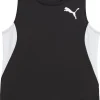 Puma Cross The Line 3 Womens Running Vest Tank Top - Black