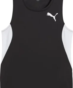 Puma Cross The Line 3 Womens Running Vest Tank Top - Black