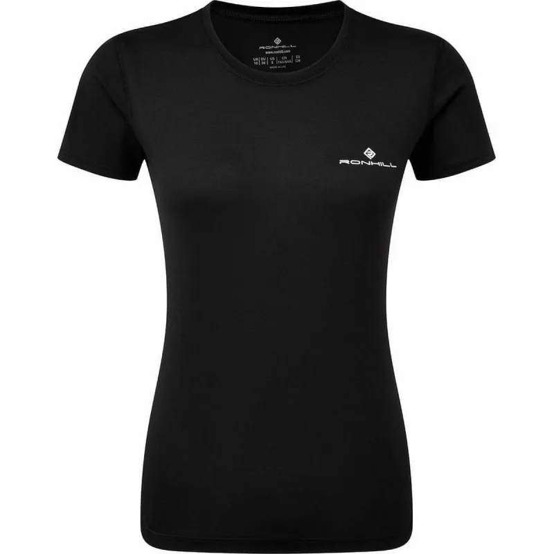 Ronhill Core Short Sleeve Womens Running Top - Black - Image 3