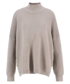 Barbour International Womens Jumper Kaia Knitted Oat