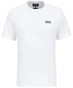 Barbour International Mens Tee Small Logo White/Black
