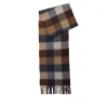 Barbour Unisex Scarf Large Tattersall Midnight Oak