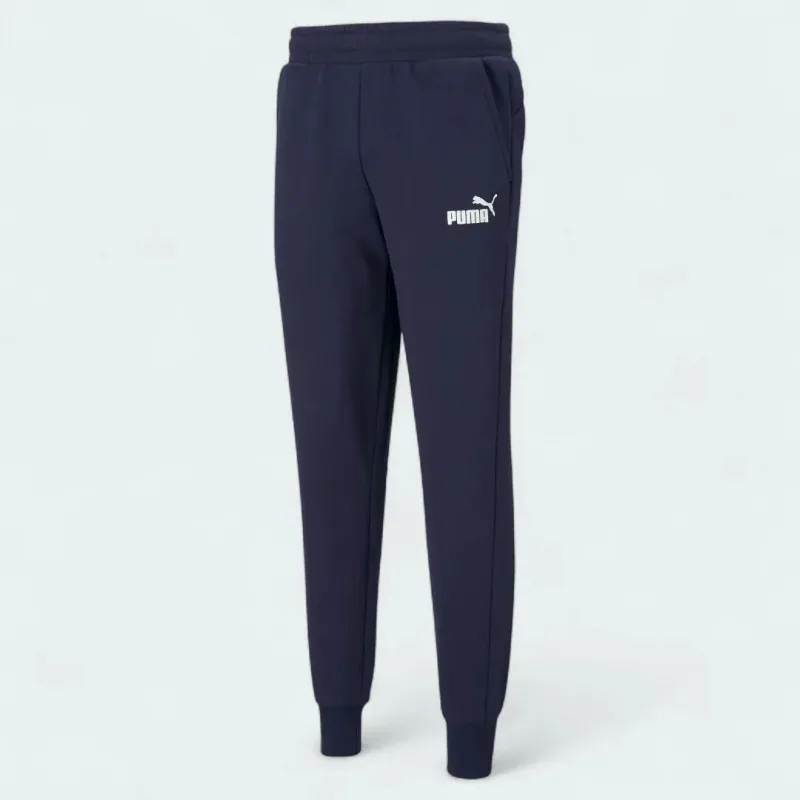 Puma Essential Logo Pants Men's Fleece Navy 586714-06 - Image 2