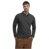 Barbour Mens Polo Shirt Essential L/S Tartan Pique Forest