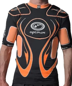 Optimum Inferno Junior Protective Top: Orange/Black