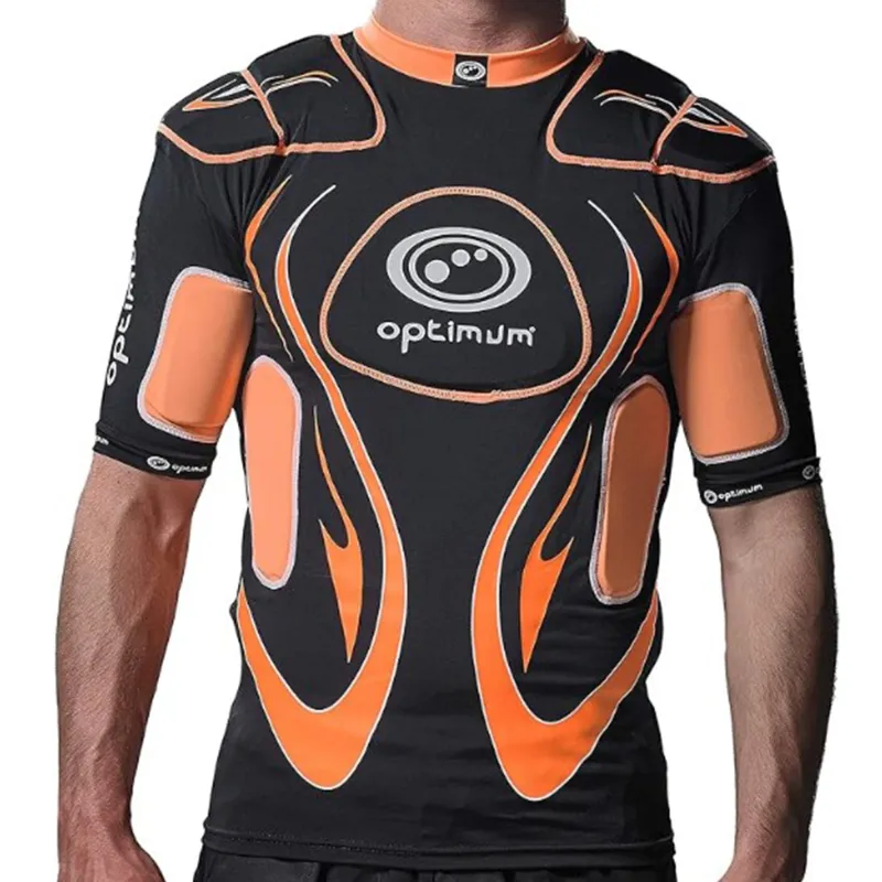 Optimum Inferno Junior Protective Top: Orange/Black