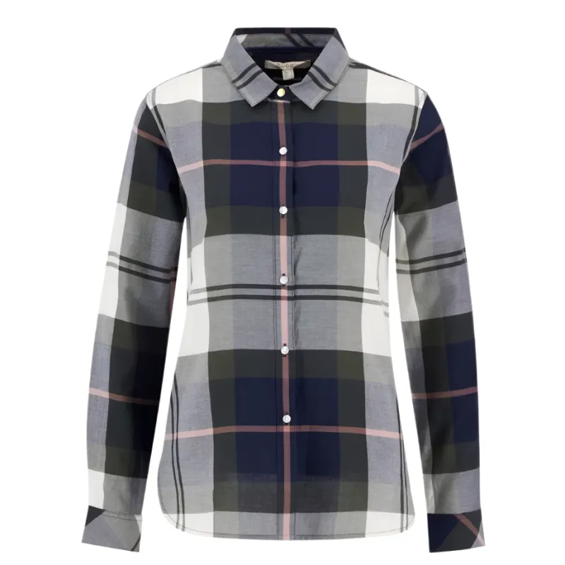 Barbour Womens Shirt Moorland Navy/Arabesque Check