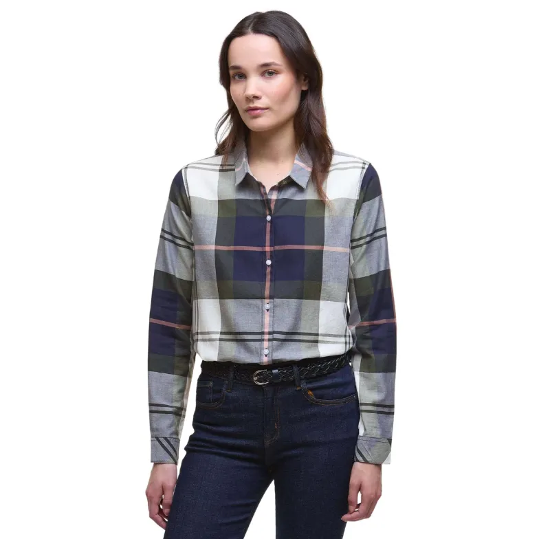 Barbour Womens Shirt Moorland Navy/Arabesque Check - Image 2