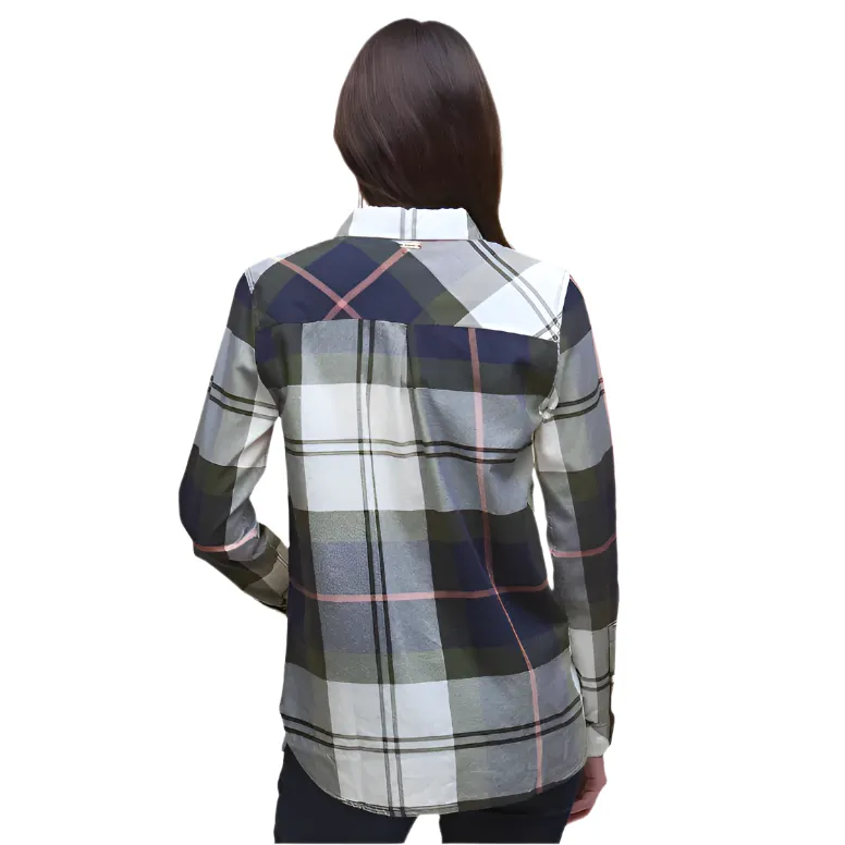 Barbour Womens Shirt Moorland Navy/Arabesque Check - Image 3
