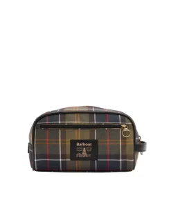 Barbour Mens Washbag Tartan Classic/Beacon