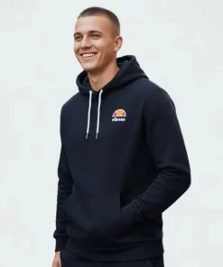 Ellesse Toce Hoodie Men's Overhead Fleece Sweat Black