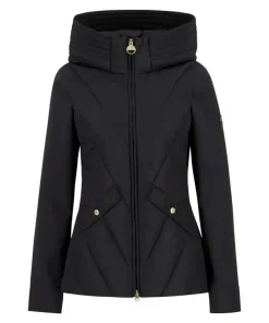 Barbour InternationaI Womens Sweatshirt Diablo Quilted Black