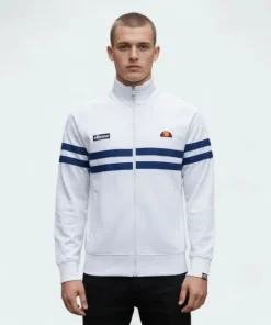 Ellesse Rimini Track Jacket Men's White Full Zip 6-14258