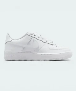 Nike Air Force 1 Leather Kids White Trainers FV5951 111