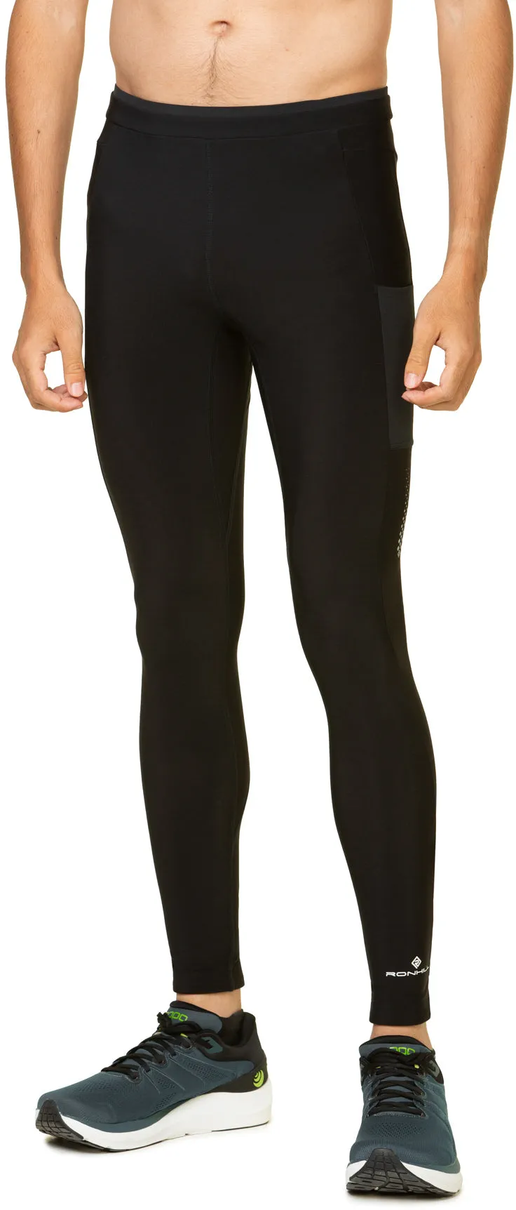Ronhill Tech Winter Mens Long Running Tights - Black