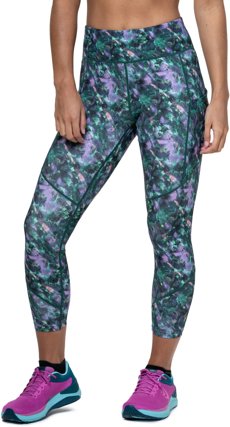 Ronhill Tech Womens 7/8 Running Tights - Green