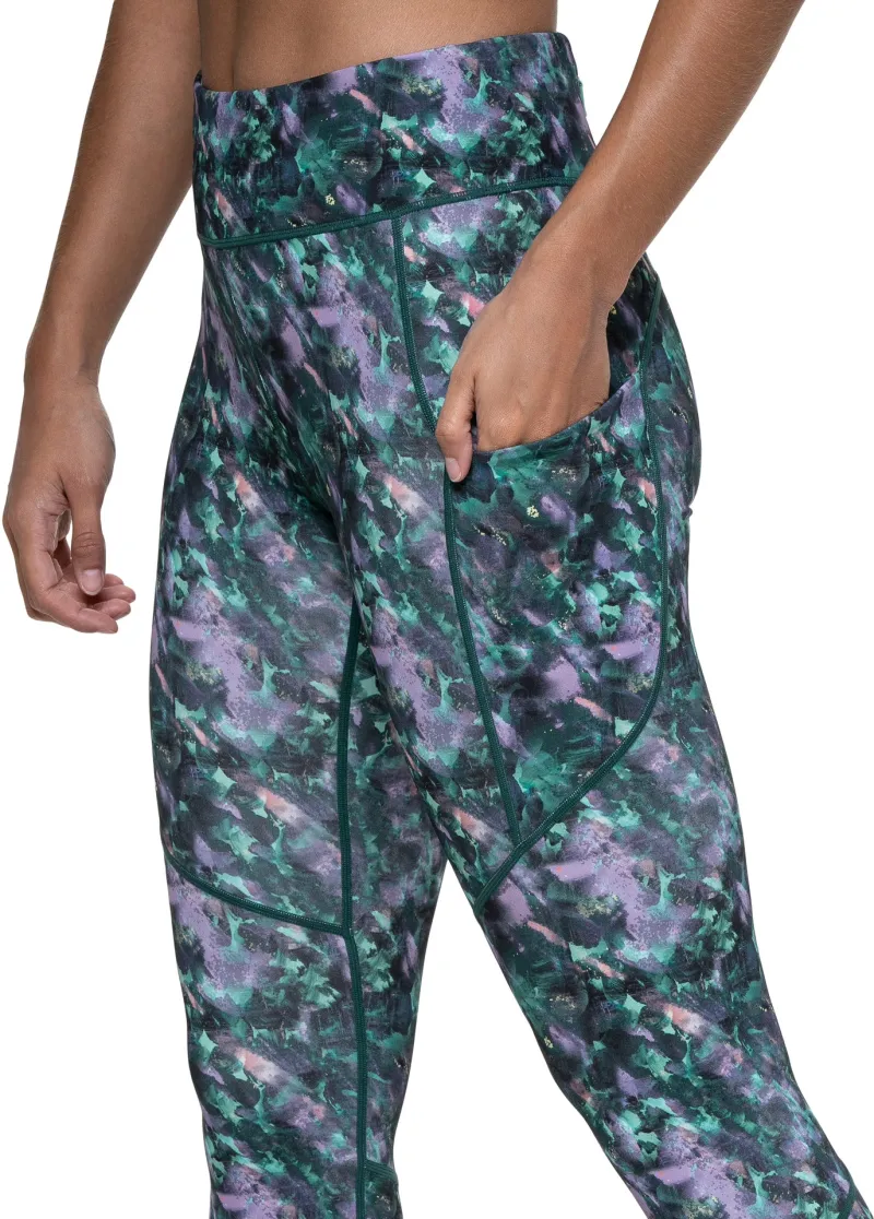 Ronhill Tech Womens 7/8 Running Tights - Green - Image 3