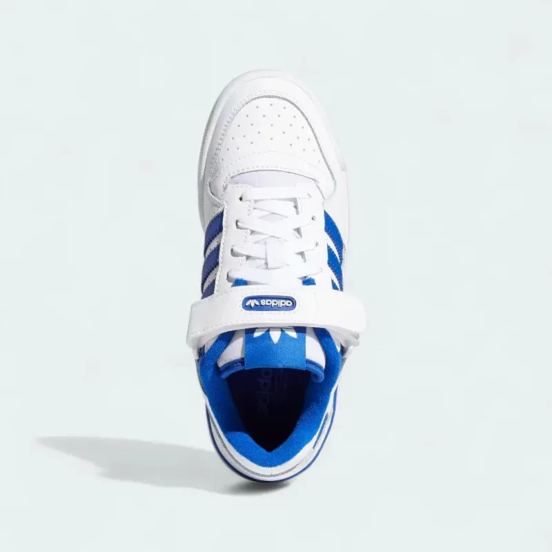 Adidas Forum Low Leather White Juniors Trainers FY7974 - Image 3