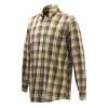 Beretta WOOD BUTTON DOWN SHIRT Beige & Red Overd. Bark