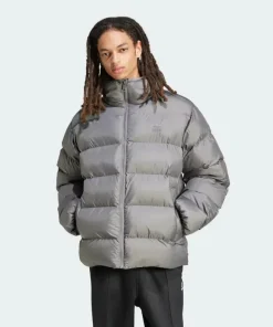 Adidas Originals Men's Tonal Hooded Puffer Jacket Grey IY3398