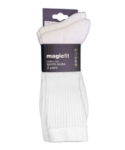 Sports Socks 2 pack: White