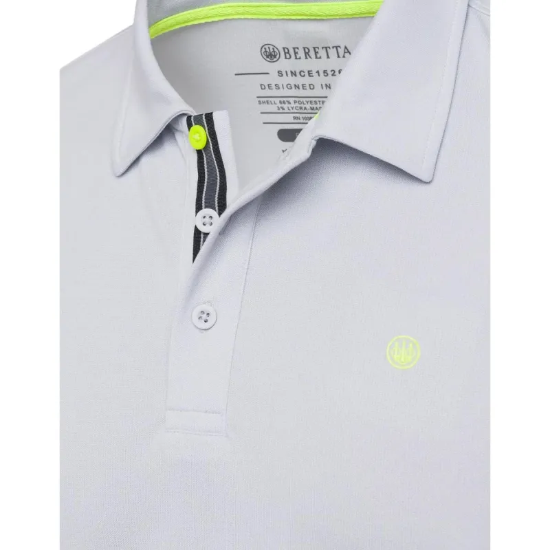 Beretta TECH CORPORATE POLO LS Ice Grey - Image 3