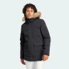 Adidas Hooded Fur Parka Men's Black Jacket IK0553