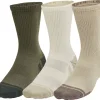 Under Armour Performance Tech (3 Pack) Crew Socks - Green