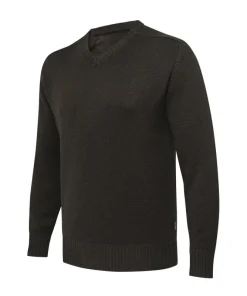 Beretta KENT V-NECK TECH SWEATER Moss&brownbark