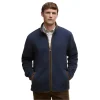 Barbour Mens Fleece Harwood Zip Thru Navy