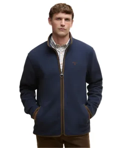 Barbour Mens Fleece Harwood Zip Thru Navy