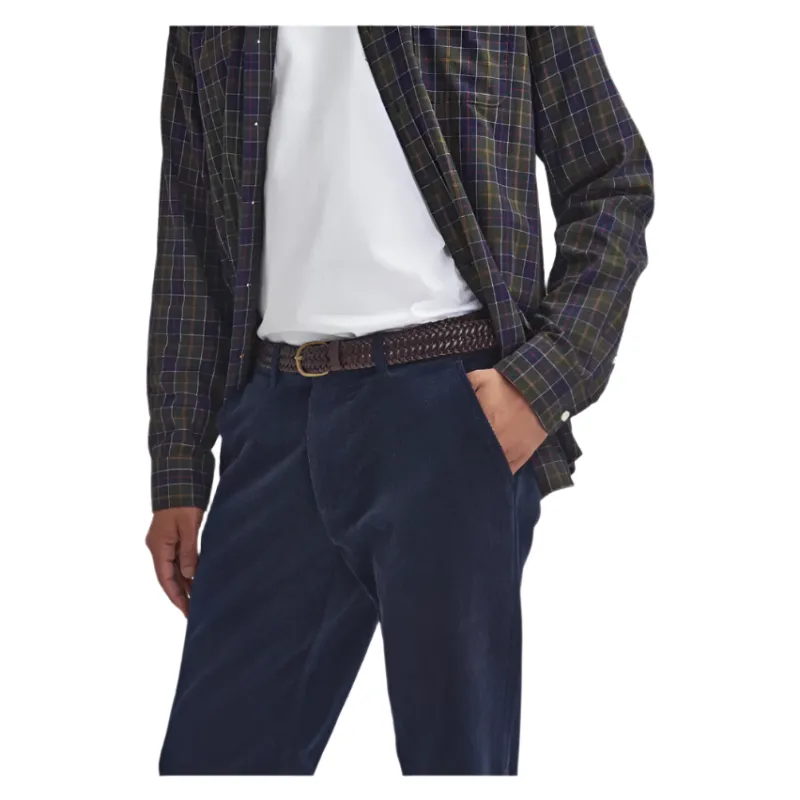 Barbour Mens Trousers Stretch Cord Tailored Navy - Image 3