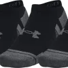 Under Armour Performance Cotton (3 Pack) No Show Socks -Black