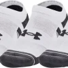 Under Armour Performance Cotton (3 Pack) No Show Socks - White