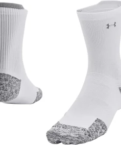 Under Armour Run Cushion Mid Crew Running Socks - White