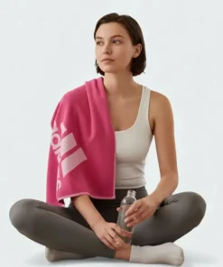 Adidas Cotton Training Towel Small Pink IC4963