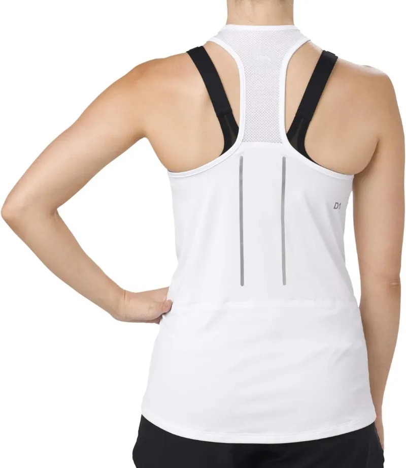 Asics Lite-Show Womens Running Vest Tank Top - White - Image 2