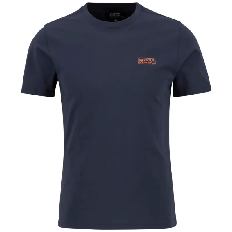Barbour International Mens Tee Small Logo Dark Navy - Image 2