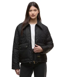 Barbour International Womens Jacket Juliana Quilted Black
