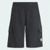 Adidas Cargo Shorts Juniors Recycled Nylon Sports Trefoil Black IT5437