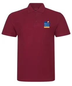 Mary Hare Polo Shirt: Maroon