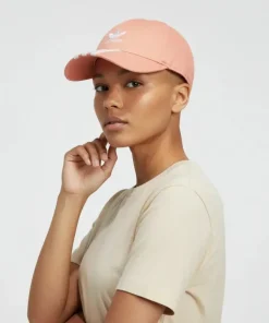 Adidas 3 Stripes Women's Baseball Cap Cotton Pink IS4626