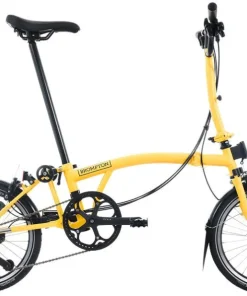 Brompton C Line 12-Speed Folding Bike - Bumblebee Yellow