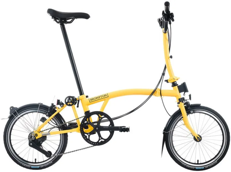 Brompton C Line 12-Speed Folding Bike - Bumblebee Yellow
