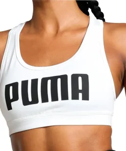 Puma 4KEEPS Womens Running Sports Bra - White