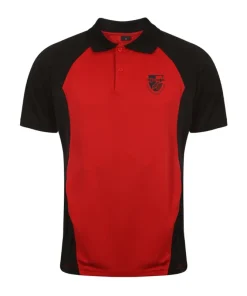 Great Marlow School Polo: Red/Black/Black