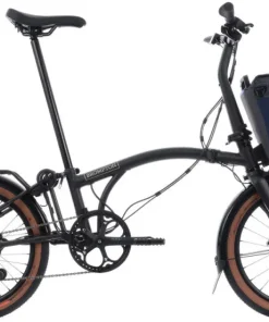 Brompton Electric G Line V2 with Roller Frame 4 Speed Folding Bike - Space Black