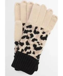 Barbour International Womens Glove Harley Jasmine Leopard