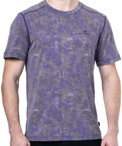 Ronhill Tech Golden Hour Short Sleeve Mens Running Top - Blue