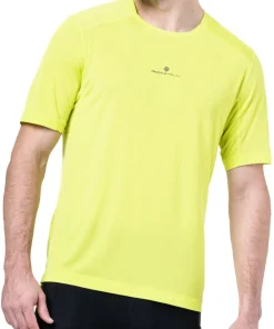 Ronhill Tech Short Sleeve Mens Running Top - Yellow